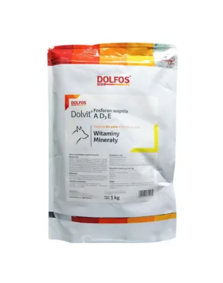 Supliment pentru câini DOLFOS Dolvit Fosforan de calciu 1 kg