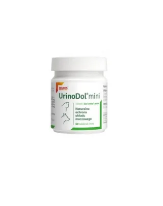 Supliment pentru tractul urinar la câini și pisici DOLFOS UrinoDol Mini 60 tablete cu merișor și acid hialuronic
