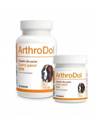 Supliment pentru câini cu disconfort articular DOLFOS ArthroDol 30 tablete cu MSM și gheara-diavolului