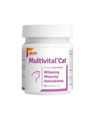 Vitamine pentru pisici DOLFOS Multivital Cat Mini 90 tablete cu taurină
