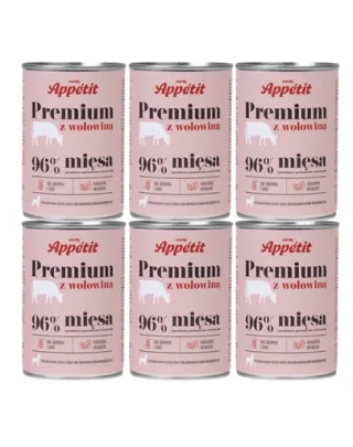 COMFY APPETIT PREMIUM cu vita aliment umed caini 6x400 g