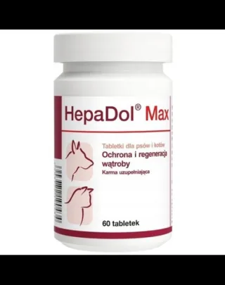 Supliment pentru susținerea ficatului la câini și pisici DOLFOS HepaDol Max 60 tablete