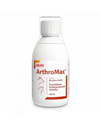 Supliment lichid pentru articulații câini și pisici DOLFOS Arthromax 250 ml cu glucozamină, condroitină și acid hialuronic