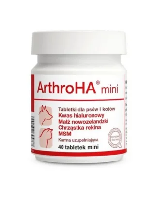 Supliment articulații câini mici și pisici de până la 5 kg DOLFOS ArthroHa Mini 40 tablete
