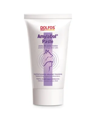 Pastă cu enzime digestive pentru câini și pisici cu insuficiență pancreatică DOLFOS Amydol Paste 50 g