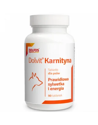 DOLFOS Dolvit Karnityna 90 tabl supliment câini cu greutate crescută sau activitate intensă