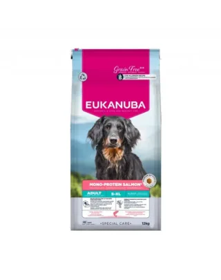 EUKANUBA Special Care Adult Mono-Protein Salmon 12 kg hrană uscată monoproteică cu somon pentru câini adulți