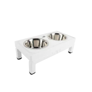 All for Paws Adjustable Double Feeder cu Doua Boluri 2x750 ML