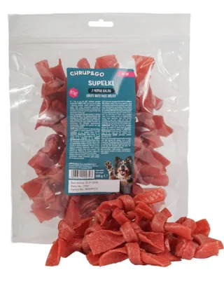 CHRUP&amp;GO Batoane împletite cu piept de rață 500 g gustare pentru câini