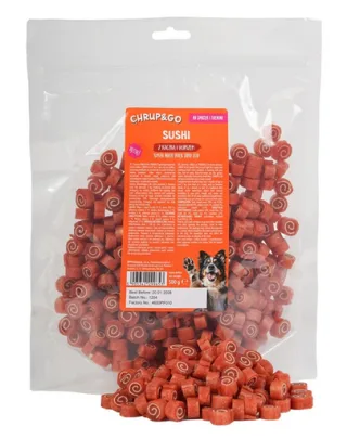 CHRUP&amp;GO Sushi cu rață și cod 500 g gustare pentru câini