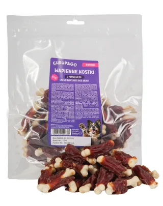 CHRUP&amp;GO Cuburi cu calciu și piept de rață 500 g gustare pentru câini