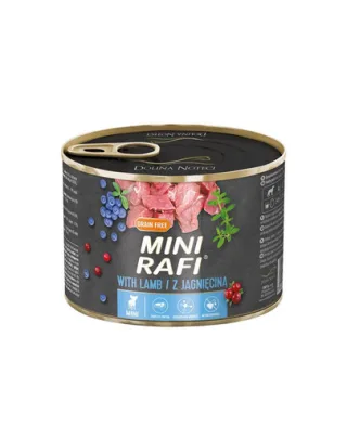 RAFI Mini hrana caini talie mica 185g cu miel