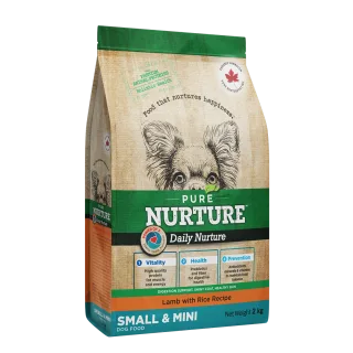 Hrana caini de talie mica si mini Pure Nurture, cu miel si orez, 2 kg