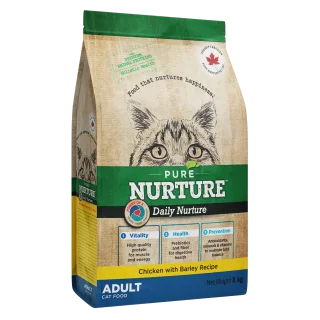 Hrana pisici adulte Pure Nurture, cu orz si pui, 8 kg