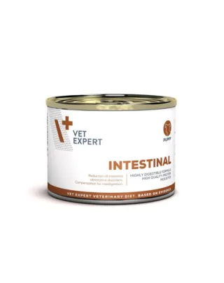 Hrană pentru căței cu tulburări digestive VET EXPERT Veterinary Diet Puppy Intestinal, 200 g cu pui și orez