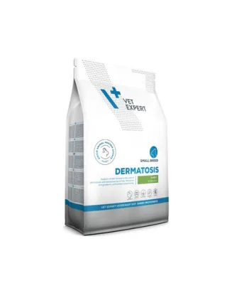Hrană uscată câini talie mică cu dermatoze și intoleranțe VET EXPERT Veterinary Diet Dermatosis Small Breed, 8 kg cu iepure și cartofi