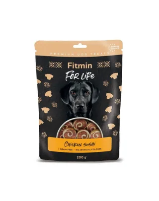 FITMIN For Life Chicken Sushi sushi cu pui 200 g recompensă pentru câini