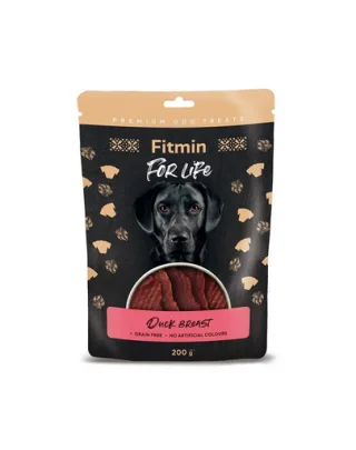 FITMIN For Life Piept de rață 200 g recompensă pentru câini