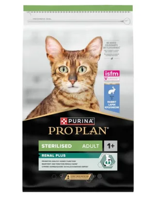 PURINA PRO PLAN Sterilised Renal Plus 10 kg hrană pisici sterilizate, cu iepure