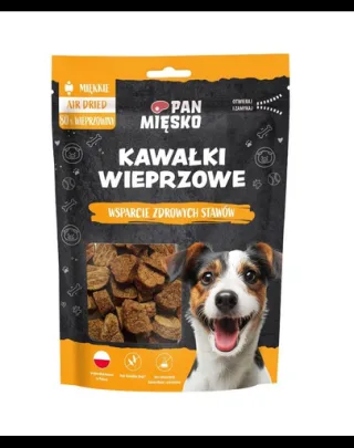 PAN MIĘSKO Bucățele de porc recompensă pentru câini 80 g