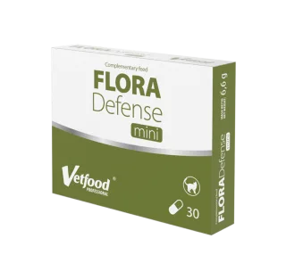 Supliment gastrointestinal, VetFood, Flora Defense Mini, 30 capsule