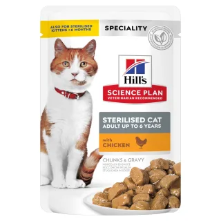 SP FELINE ADULT STERILISED CHK 12x85 GR (PLICURI)