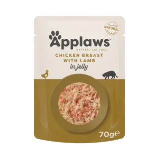 Hrana umeda pisici, Applaws Cat, File Pui si Miel, in aspic, 70 g