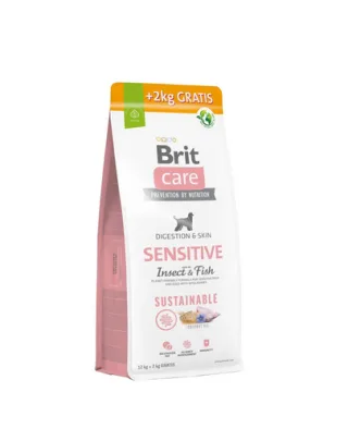BRIT Care Sustainable Sensitive Insect &amp; Fish Hrana caini sensibili, cu peste si insecte 12+2 kg