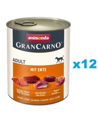 ANIMONDA GranCarno Adult with Duck 12 x 800 g hrana cu rata, caini adulti