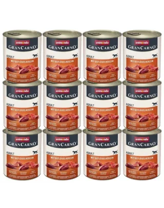 ANIMONDA GranCarno Hrana umeda pentru caini adulti, cu porc 12x800 g