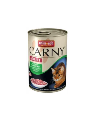 ANIMONDA Carny Adult iepure, curcan și vită 24 x 400 g