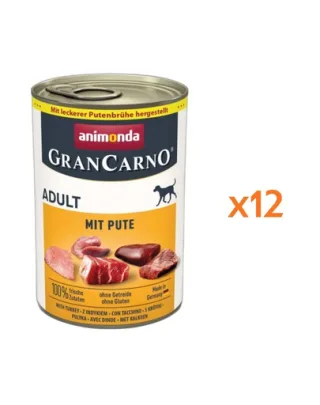 ANIMONDA GranCarno Adult curcan hrana umeda pentru caini 12 x 800 g