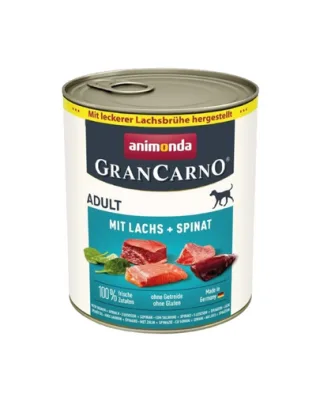 ANIMONDA GranCarno Adult somon si spanac pentru caini 24x800g