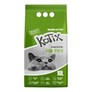 Asternut igienic pentru pisici Kotix, 10 L, aroma Aloe Vera