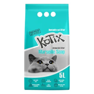 Asternut igienic pentru pisici Kotix, 5 L, aroma Sapun de Marsilia