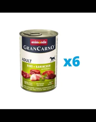 ANIMONDA vită și iepure cu ierburi 6 x 800 g