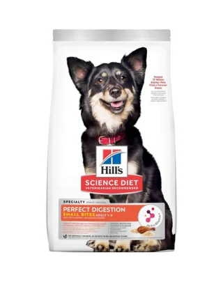 HILL'S Science Plan Canine Adult Perfect Digestion Small&amp;Mini ActivBiome+ 1.5kg Hrana uscata caini taie mica pentru echilibru digestiv