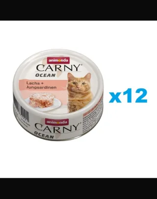 ANIMONDA Carny ocean Conserva hrana pisica, cu somon si sardine 12x800g