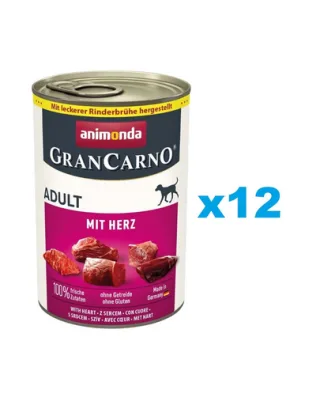 ANIMONDA GranCarno Adult carne de vită și inimă 12x400g
