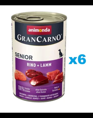 ANIMONDA Grancarno conserva caini seniori vitel si miel 6 x 400 g