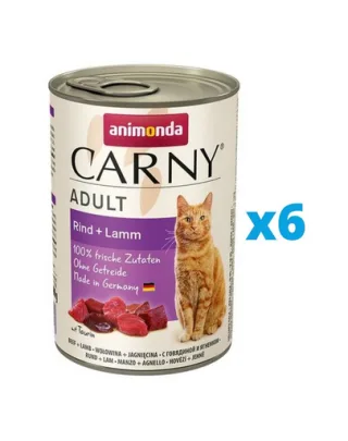 ANIMONDA Carny Adult Vită și Miel 6 x 400 g