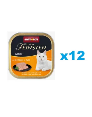 ANIMONDA Vom Feinsten Classic cu păsări de curte și vițel 12x100 g