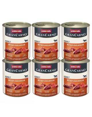 ANIMONDA GranCarno Hrana umeda pentru caini adulti, cu porc 6x800 g