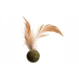 Jucarie pentru pisici Petro Minge Catnip  Pene 3 cm