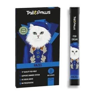 Gustare pentru pisici Tail Paws Hazel Crema cu peste 5 buc   pachet