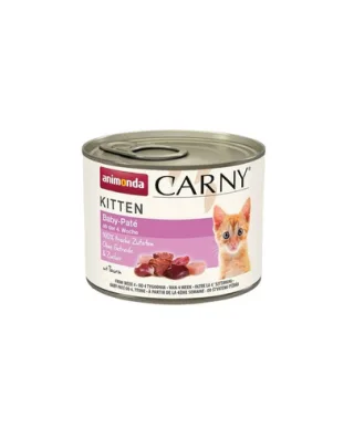 ANIMONDA Carny Kitten Baby Paté 24 x 200 g Pateu pentru pisoi, cu vita si pui