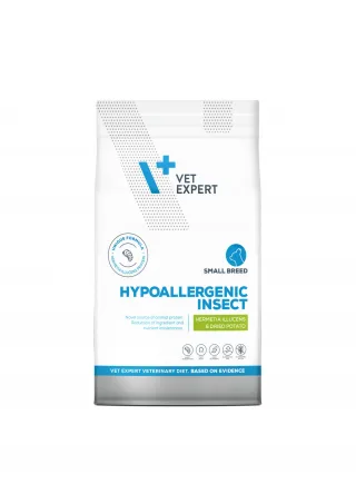 Hrana dietetica pentru caini de talie mica, Vet Expert Hipolergenica Dog Insect, 8 kg