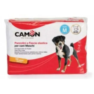Scutece pentru caini masculi Camon M, 12 bucati
