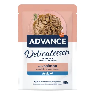 Hrana Umeda Pisici, Advance Cat Wet Delicatessen, Somon, 85 g