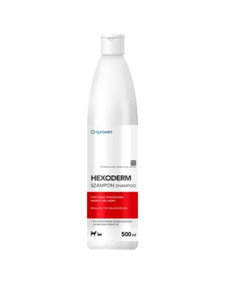 EUROWET Hexoderm șampon cu clorhexidină pentru câini și pisici 500 ml